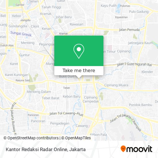 Kantor Redaksi Radar Online map