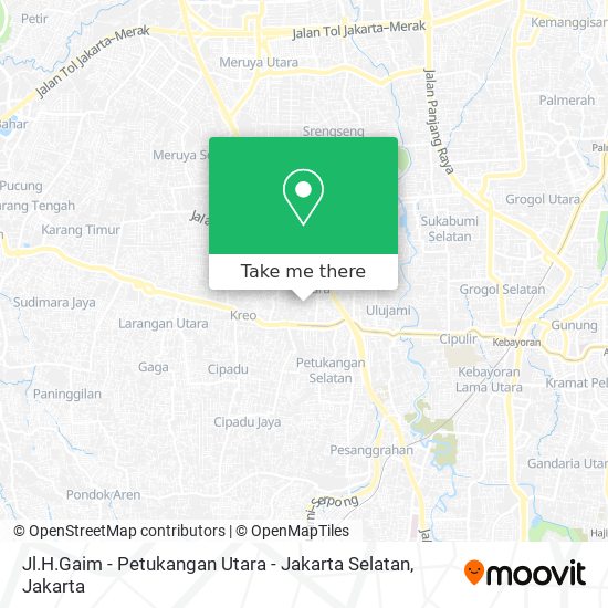 Jl.H.Gaim - Petukangan Utara - Jakarta Selatan map