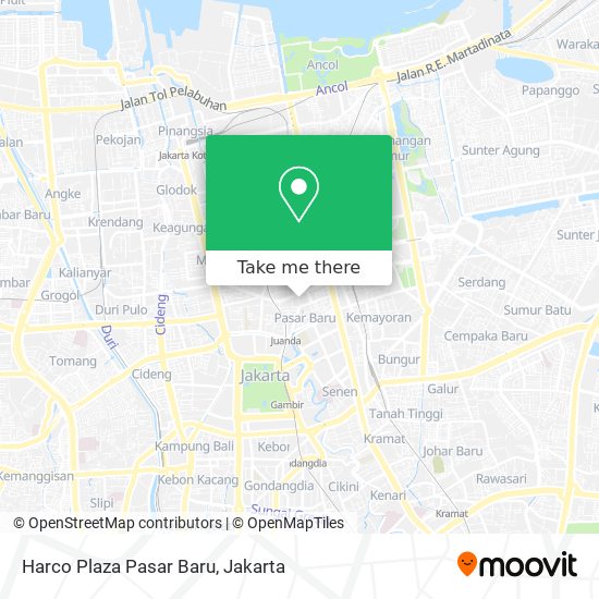 Harco Plaza Pasar Baru map