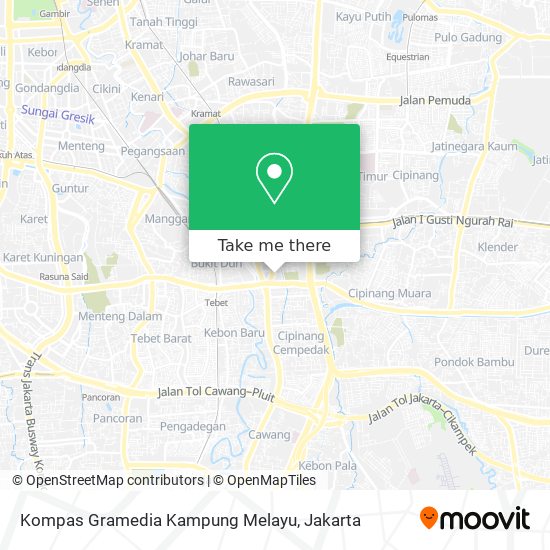 Kompas Gramedia Kampung Melayu map