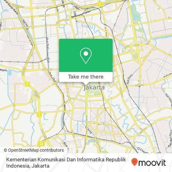 Kementerian Komunikasi Dan Informatika Republik Indonesia map