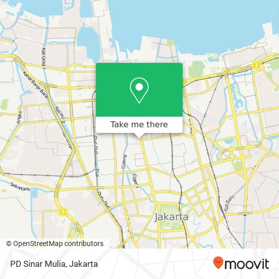 PD Sinar Mulia, Jalan Gajah Mada map