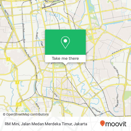 RM Mini, Jalan Medan Merdeka Timur map