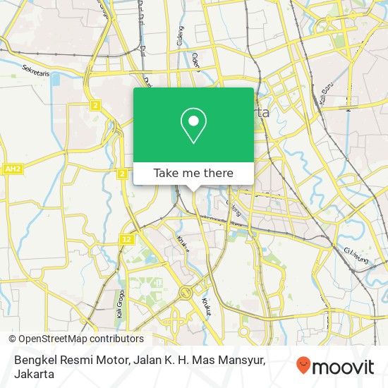 Bengkel Resmi Motor, Jalan K. H. Mas Mansyur map