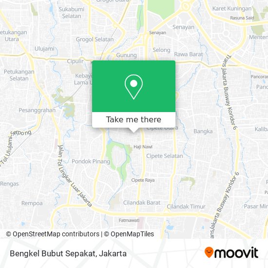 Bengkel Bubut Sepakat map