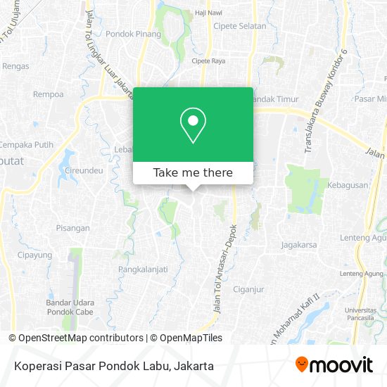 Koperasi Pasar Pondok Labu map