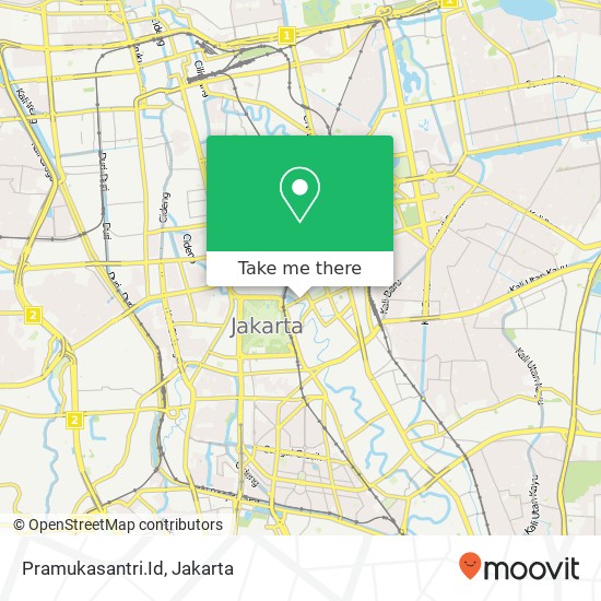 Pramukasantri.Id, Jalan Perwira Sawah Besar map