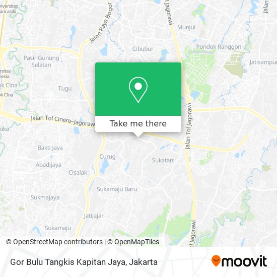 Gor Bulu Tangkis Kapitan Jaya map