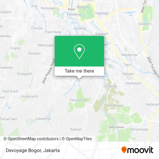 Devoyage Bogor map
