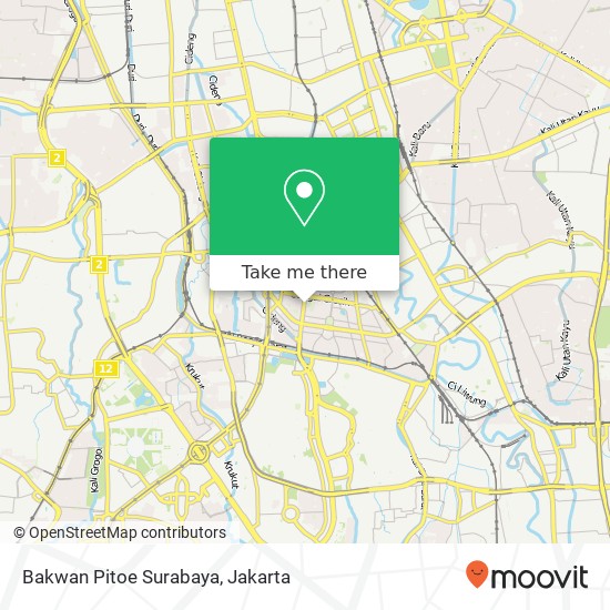 Bakwan Pitoe Surabaya, Jalan H. O. S. Cokroaminoto 79 Menteng map