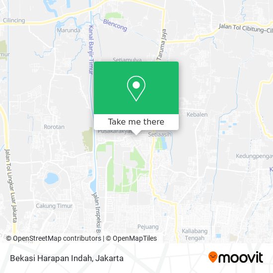 Bekasi Harapan Indah map