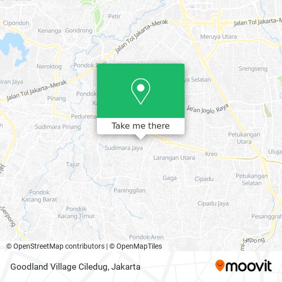 Goodland Village Ciledug map