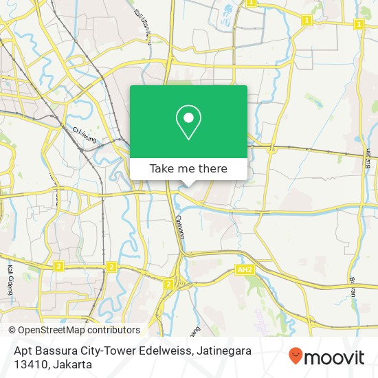 Apt Bassura City-Tower Edelweiss, Jatinegara 13410 map