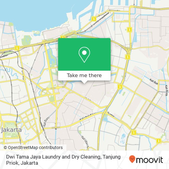 Dwi Tama Jaya Laundry and Dry Cleaning, Tanjung Priok map