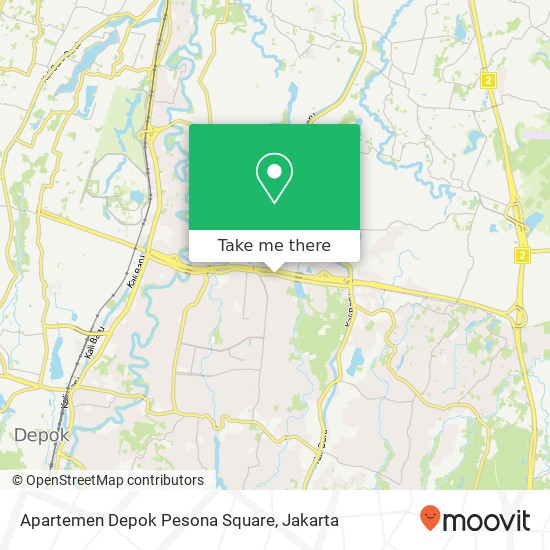 Apartemen Depok Pesona Square map