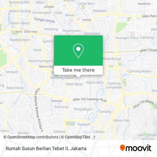 Rumah Susun Berlian Tebet II map