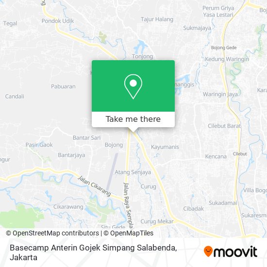 Basecamp Anterin Gojek Simpang Salabenda map