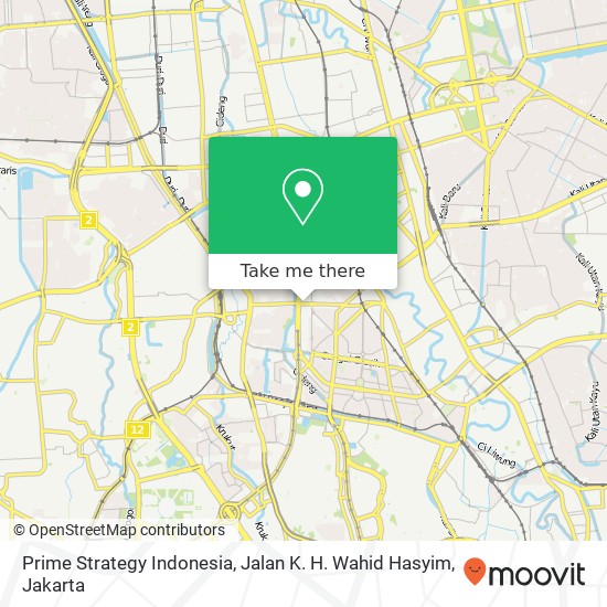 Prime Strategy Indonesia, Jalan K. H. Wahid Hasyim map