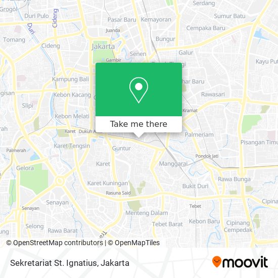 Sekretariat St. Ignatius map