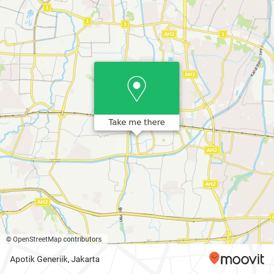 Apotik Generiik, Jalan Delima Duren Sawit map