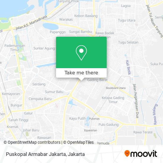 Puskopal Armabar Jakarta map