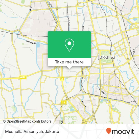 Musholla Assaniyah, Jalan Kota Bambu Utara map