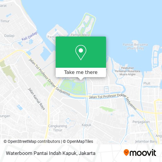 Waterboom Pantai Indah Kapuk map