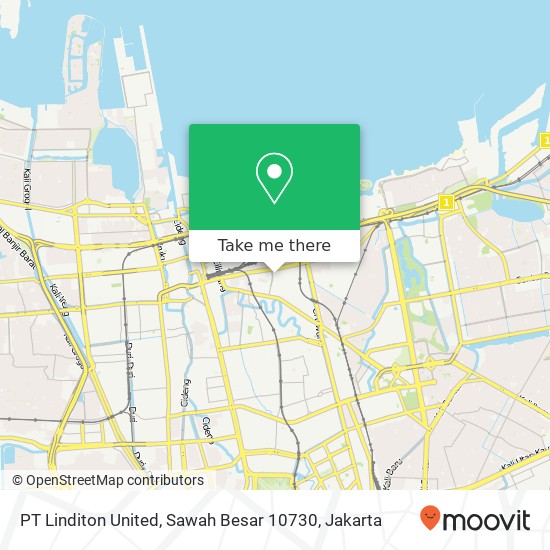 PT Linditon United, Sawah Besar 10730 map