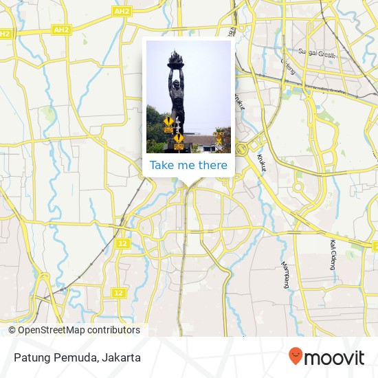 Patung Pemuda map