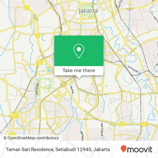 Taman Sari Residence, Setiabudi 12940 map