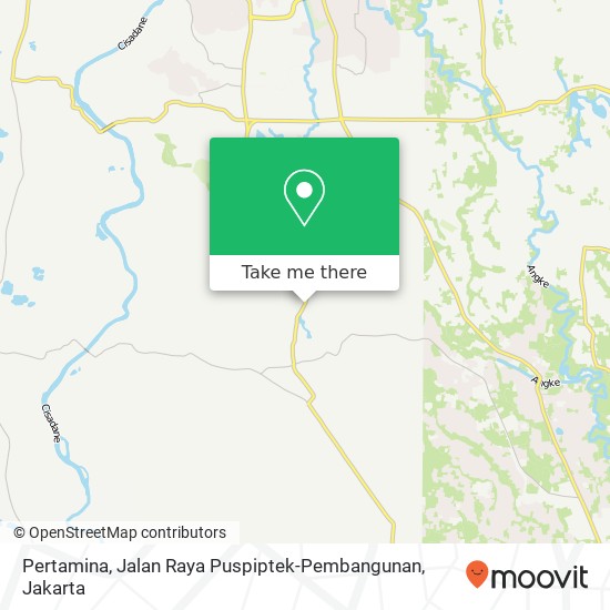 Pertamina, Jalan Raya Puspiptek-Pembangunan map