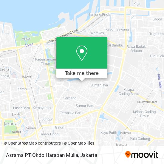 Asrama PT Okdo Harapan Mulia map