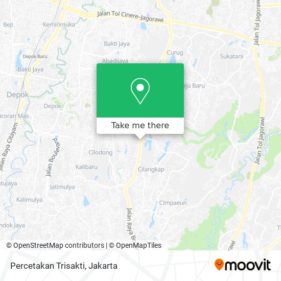 Percetakan Trisakti map