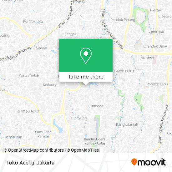 Toko Aceng map