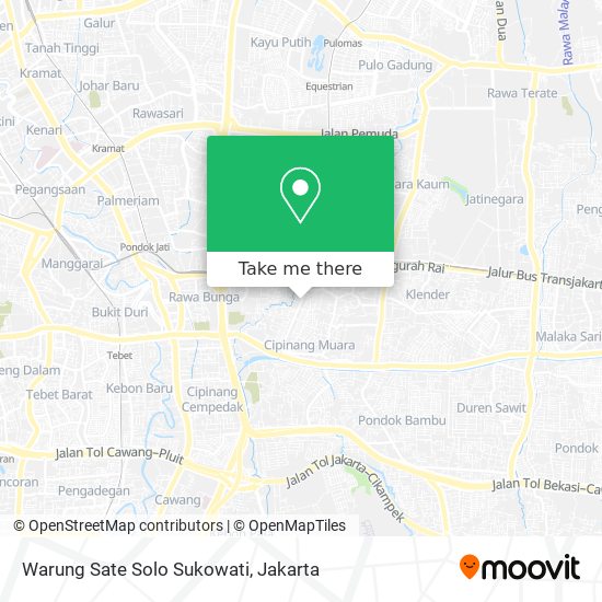 Warung Sate Solo Sukowati map