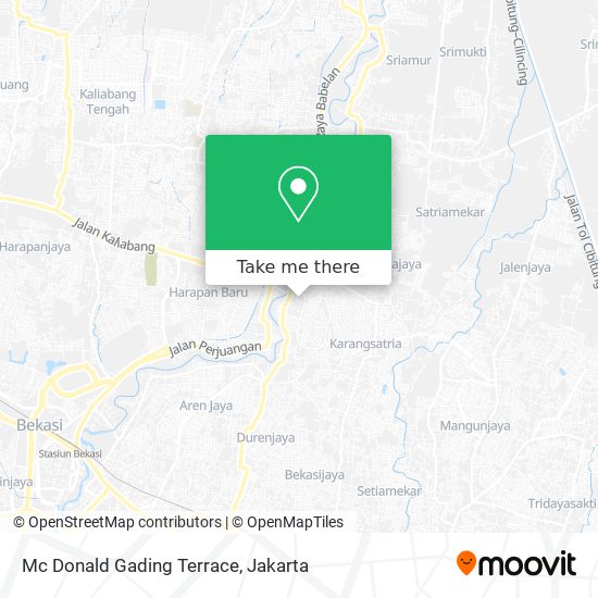 Mc Donald Gading Terrace map