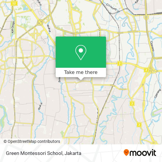 Green Montessori School map