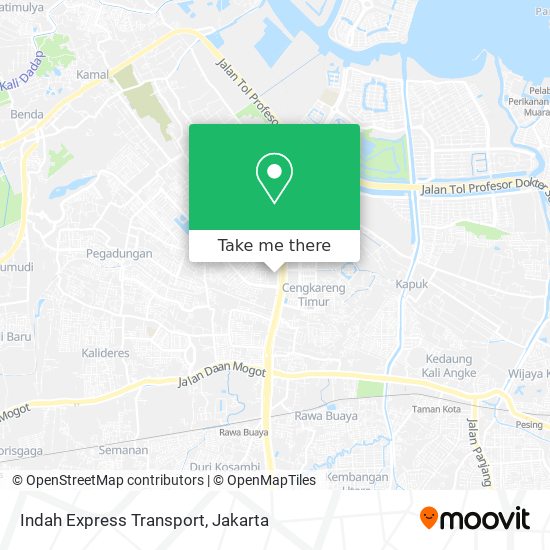 Indah Express Transport map