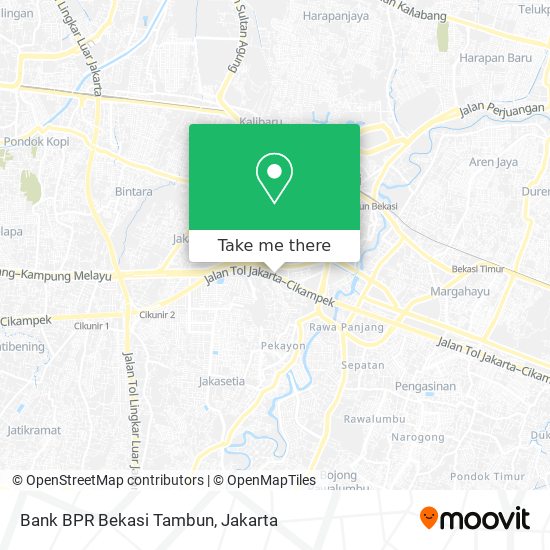 Bank BPR Bekasi Tambun map
