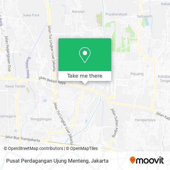 Pusat Perdagangan Ujung Menteng map
