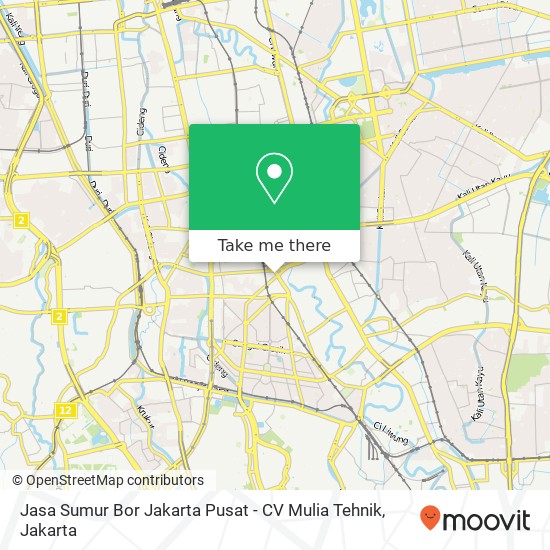 Jasa Sumur Bor Jakarta Pusat - CV Mulia Tehnik map
