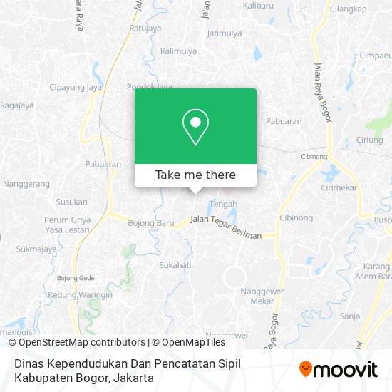 Dinas Kependudukan Dan Pencatatan Sipil Kabupaten Bogor map