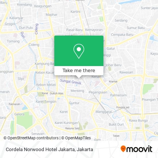 Cordela Norwood Hotel Jakarta map