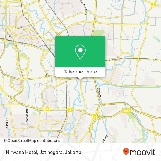 Nirwana Hotel, Jatinegara map