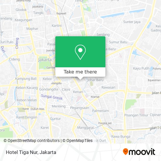 Hotel Tiga Nur map