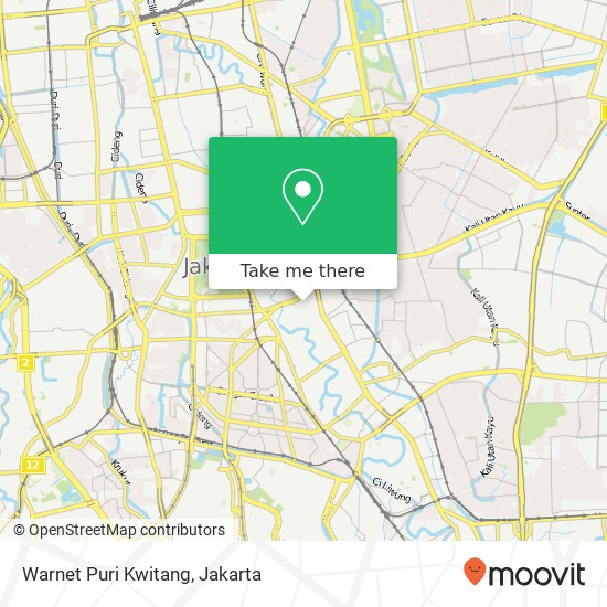 Warnet Puri Kwitang map