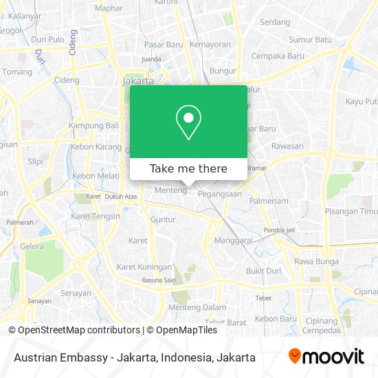 Austrian Embassy - Jakarta, Indonesia map