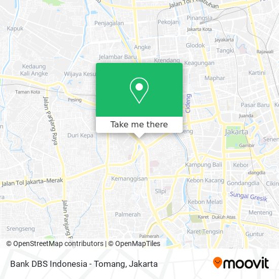 Bank DBS Indonesia - Tomang map
