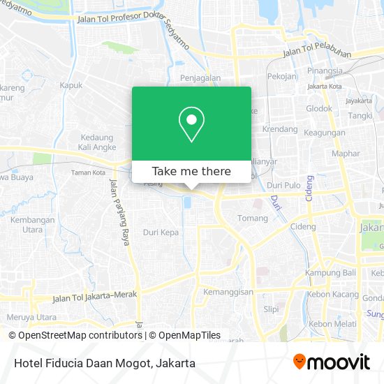 Hotel Fiducia Daan Mogot map