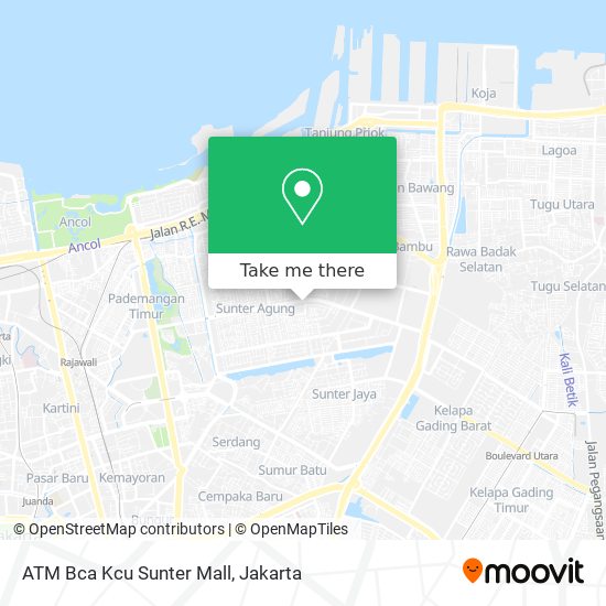 ATM Bca Kcu Sunter Mall map